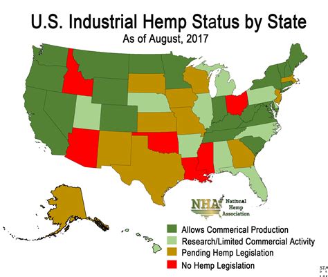 The Status Of Hemp Legislation State By State National Hemp Association