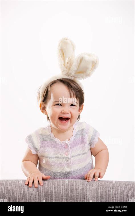 Happy laughing baby girl Stock Photo - Alamy