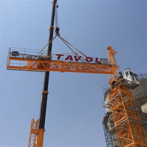 Self Erecting Fixed Hydraulic Construction Building Tower Crane Qtz