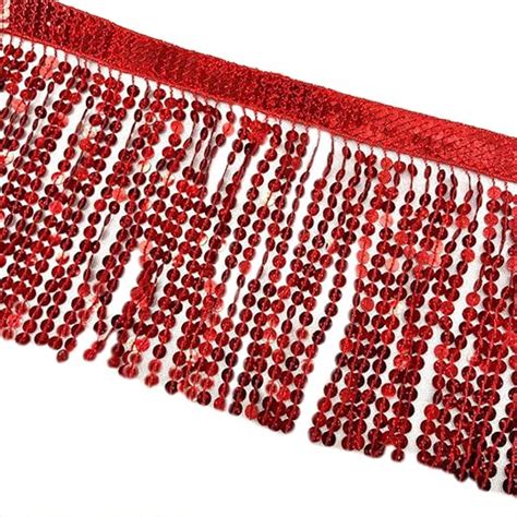 Amazon Lauthen S Yards Sequins Fringe Trim Inch Sequin