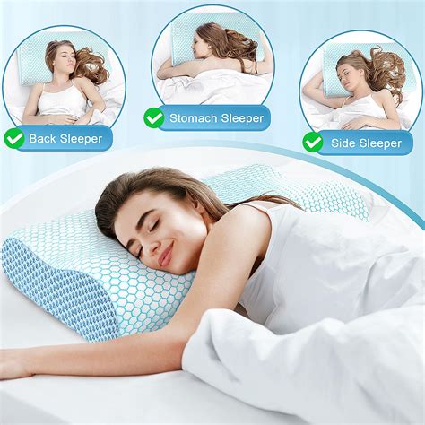 CloudBliss Memory Foam Pillow Ergonomic Neck Contour Cervical Pillow