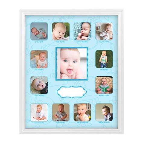 Amazon.com : First Year Collage Frame, Baby's First Year 12 Month Picture Frames, Baby Keepsake ...