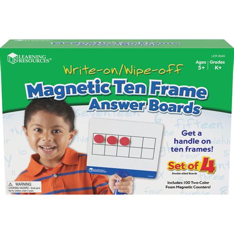 Learning Resources Magnetic Frame Answer Boards Theme Subject