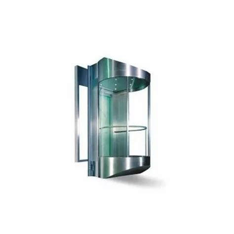 Stainless Steel Shopping Mall Passenger Capsule Elevators Max Persons