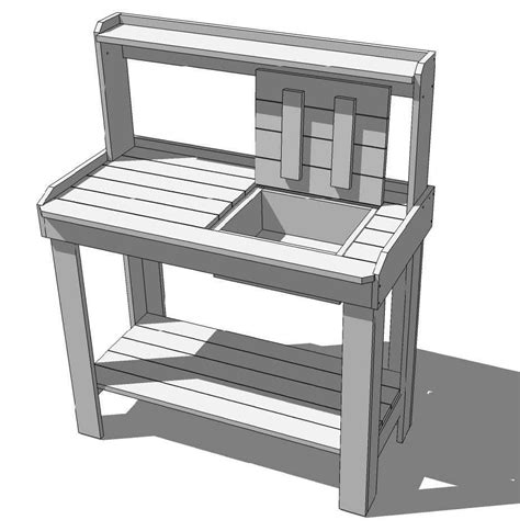 4 X 2 Cedar Potting Bench Potting Bench Potting Bench Plans Outdoor Potting Bench