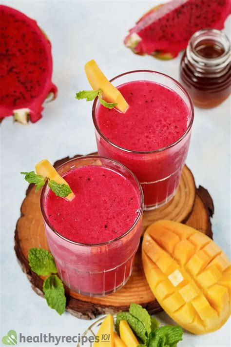 Mango Dragon Fruit Smoothie Recipe A Tropical Thirst Quencher