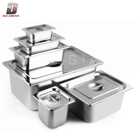 Mm Gn Pan Stainless Steel Gastronorm Containers Food Storage Gn