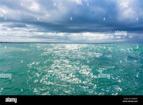 Ostsee Fischland Darss Seebad Wustrow Blick Zum Meereshorizont