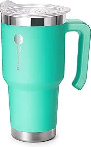 Bluwing Oz Tumbler With Handle Travel Coffee Mug With Spill Proof