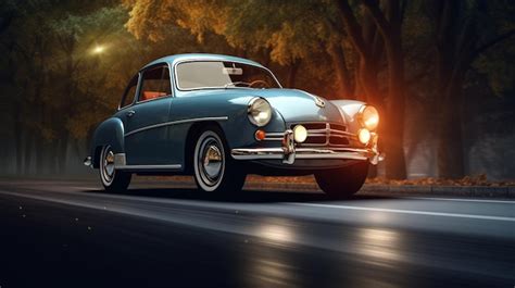 Premium Photo Solid Background Retro Car Vintage Elegance