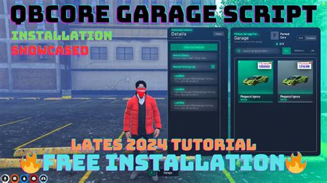 QBCore Garage Script NEW UI Free FiveM Garage Script YouTube