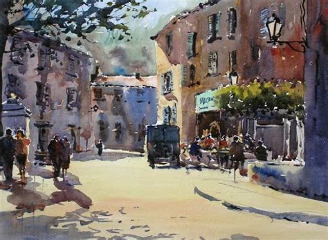 Gallery Of Watercolour Paintings Watercolor Scenery Watercolor City