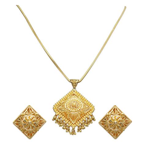 22 Kt Gold Pendant Set Pendant Sets Reliance Jewels