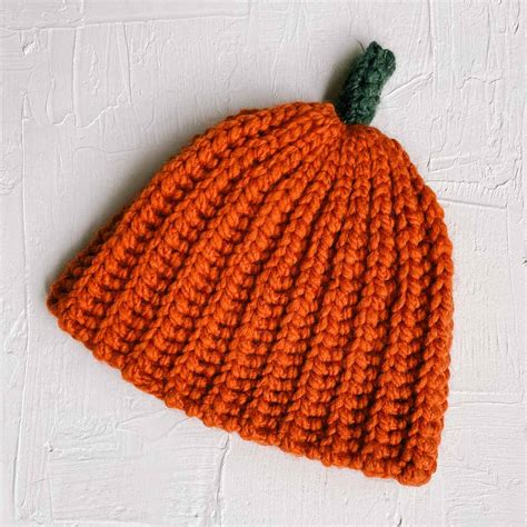 1.5 Hour Crochet Pumpkin Hat Pattern | Babies - Adults » Make & Do Crew