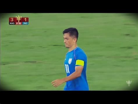 Merdeka Cup Malaysia Vs India Football Match Sunil Chhetri