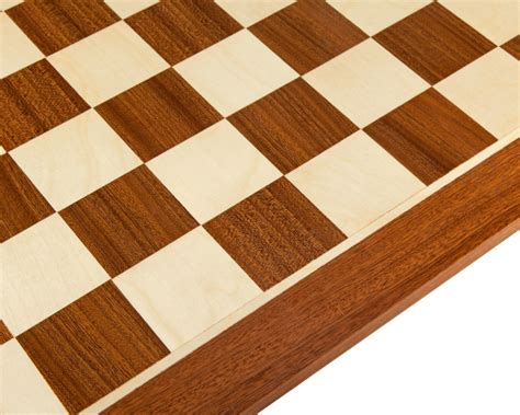 Wooden Chess Board - 19 Inch No.5 Inlaid Mahogany (PLC010)