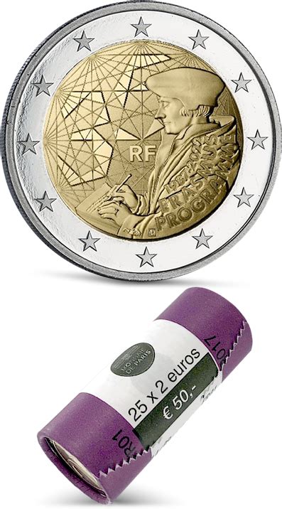 Pièce France ROULEAU 25 X 2 Euros Commémo UNC France 2022 35 ans du