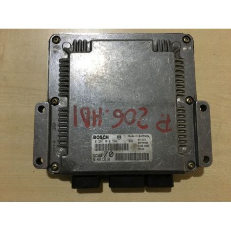 ECU BOSCH EDC15C2 11 1 0281010594 PEUGEOT 206 I 2 0 HDI 66KW 90CV RHY