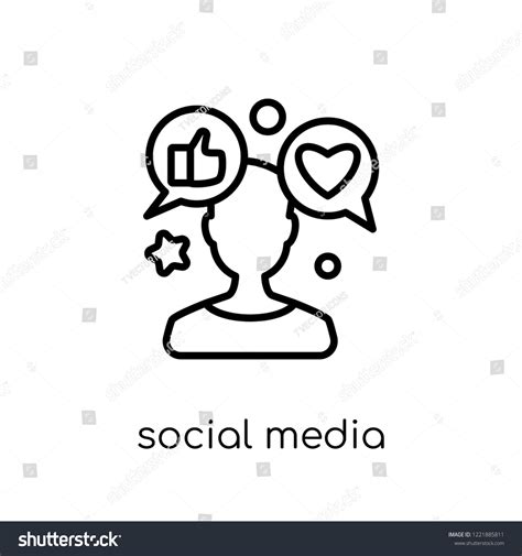 Social Media Specialist Icon Trendy Modern Stock Vector (Royalty Free