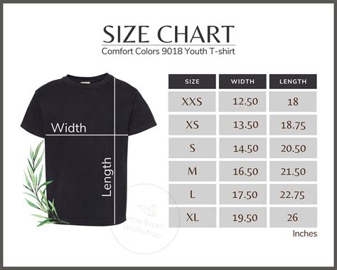 Comfort Colors T-Shirt Size Chart: Guide to Perfect Fit