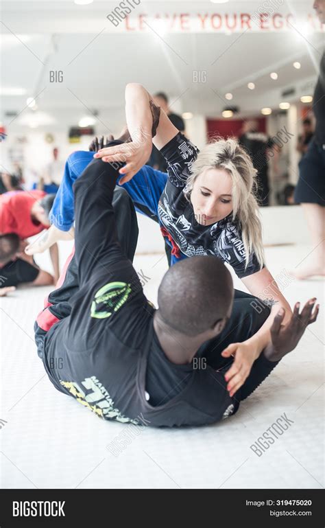 Woman Man Doing Bjj Image Photo Free Trial Bigstock