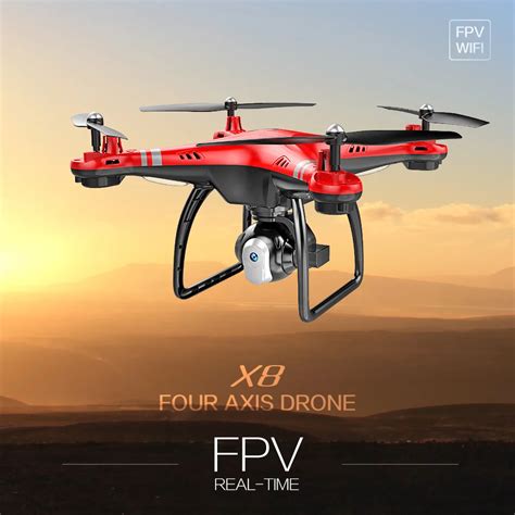 X8 2.4G 720P Camera Drone RC Helicopter FPV Wifi Altitude Hold RC Dron ...