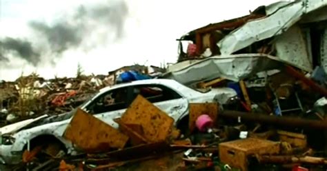 Massive, mile-wide tornado rips through Oklahoma City area - CBS News