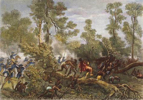 Battle Of Fallen Timbers Painting by Granger