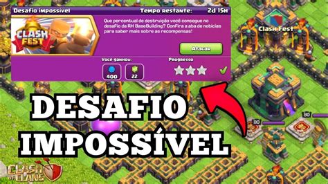 Como Completar Novo Desafio Do Clash Of Clans Desafio Imposs Vel