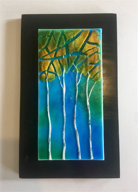 Fused Glass Art Fused Glass Handmade Fused Glassfused Glass Wall Panel Fused Glass Art