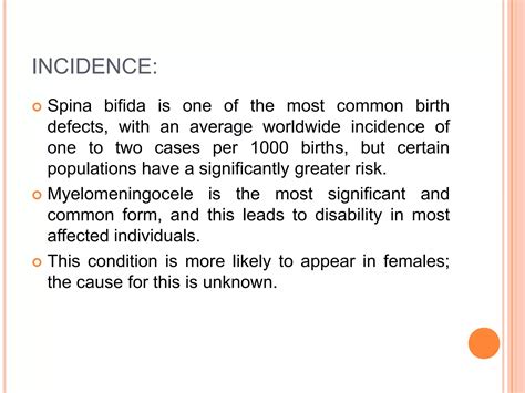 Spinal Bifida Ppt