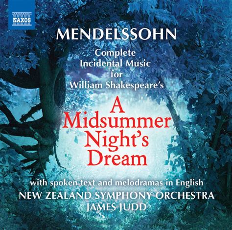 James Judd Mendelssohn A Midsummer Night S Dream CD Opus3a