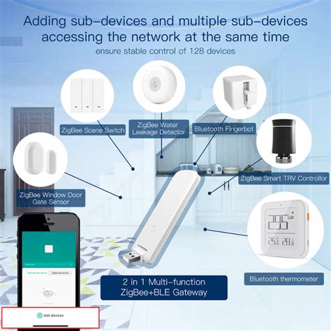 MOES WIFI Zigbee Bluetooth TUYA USB Home Automation Gateway