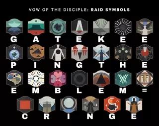 VOW OF THE DISCIPLE: RAID SYMBOLS wW% - iFunny | Vows, Symbols, Disciple