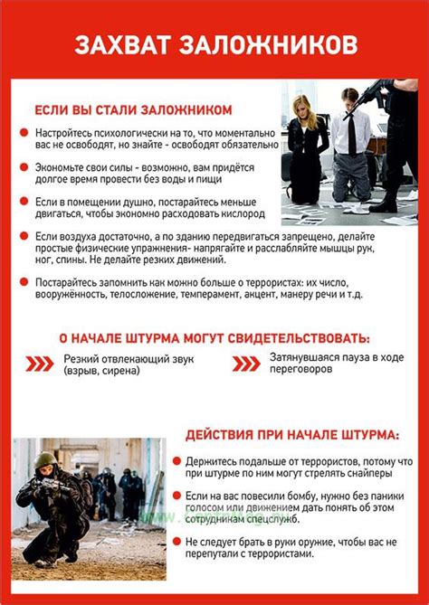Плакат "Антитеррористическая безопасность. Захват заложников"