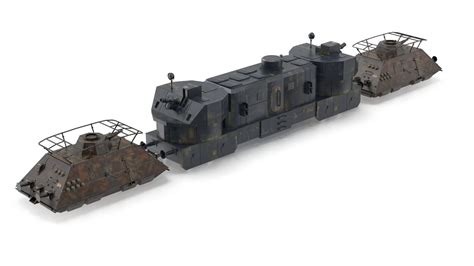 3d Model Eisenbahnpanzerzuge German Armored Trains