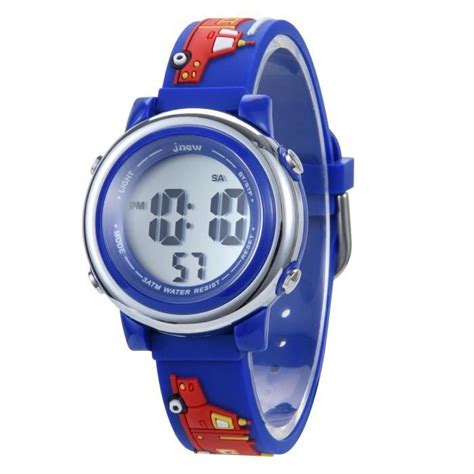 SHARPHY montre enfant garçon numerique led alarme horloge horaire