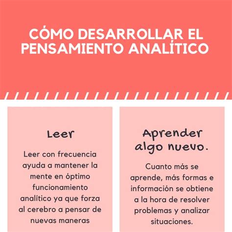 Cómo Desarrollar El Pensamiento Analítico Pdf