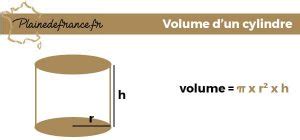 Volume dun cylindre la formule nécessaire pour calculer le volume d