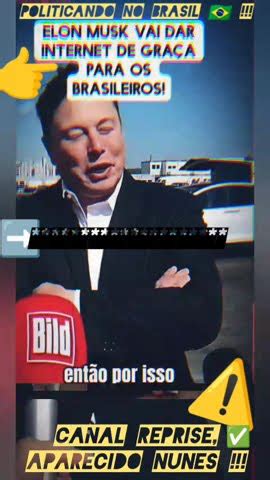 ELON MUSK DISSE QUERER AJUDAR OS BRASILEIROS INTERNET GRÁTIS NÃO ME