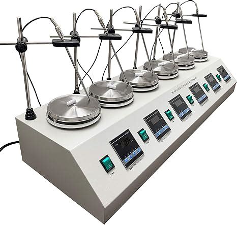 Adjustable Heads Dual Magnetic Stirrer Multi Unit Digital