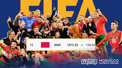 Fifa Ranking Morocco Is The 11th Best Football Team In The World