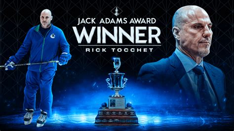 Rick Tocchet Named Jack Adams Award Winner Vancouver Canucks