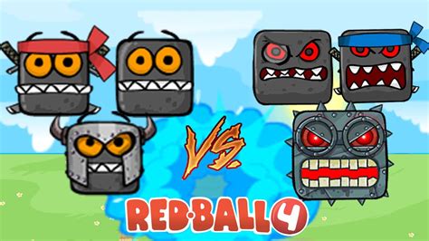 Red Ball 4 Roll Ninja Taran Box Vs Boss 1 Boss 2 Boss 3 In The