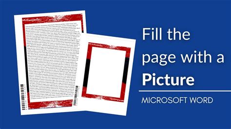 Fill The Page With A Picture In Microsoft Word Letterhead Youtube