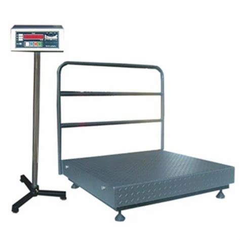 750mm Mild Steel Platform Scale Weighing Capacity 500 Kg 750 750 Mm