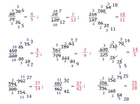 Esercizi Sulla Riduzione Ai Minimi Termini Matematica Prima Media