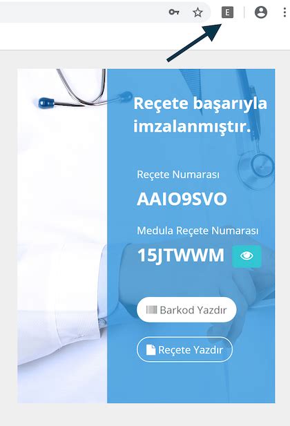 E reçete Barkod Eklentisi Kullanım Kılavuzu