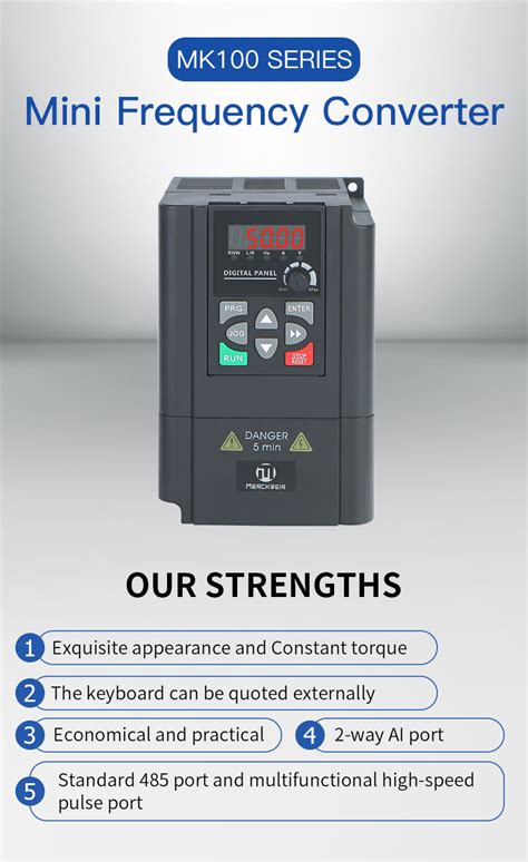 Frequency Converter Vfd Single Phase Triple Phase Variable Speed Drive