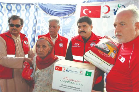 President Turkish Red Crescent Distributes Relief Items And Pledges All